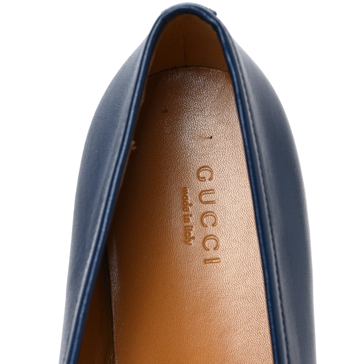 Gucci Malaga Kid Womens Jordaan Loafers 40 Blue Agata 7 of 9
