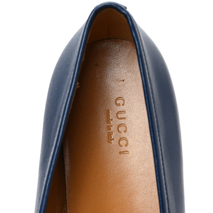 Gucci Malaga Kid Womens Jordaan Loafers 40 Blue Agata 7 of 9