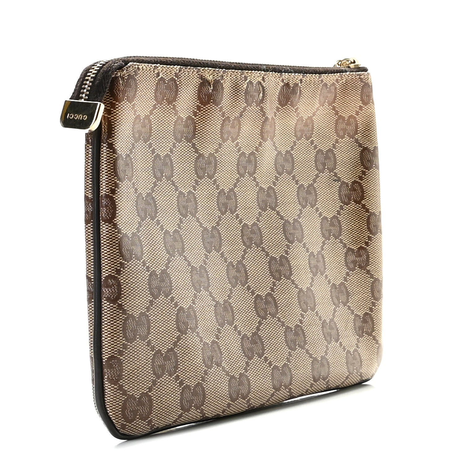 Gucci Crystal Monogram Pouch Dark Brown 3 of 8