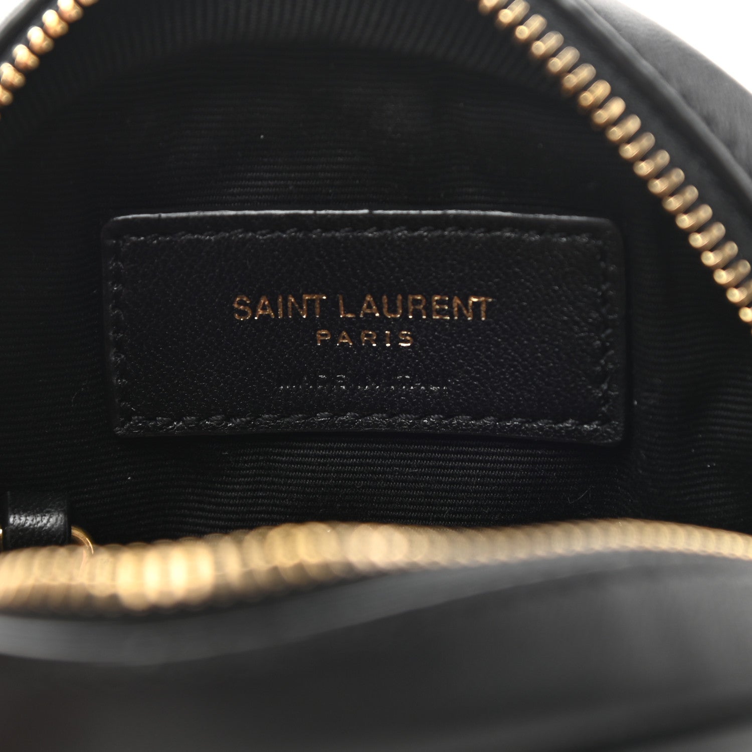 Saint Laurent Lambskin Quilted Lolita Cosmetic Pouch Black 6 of 8
