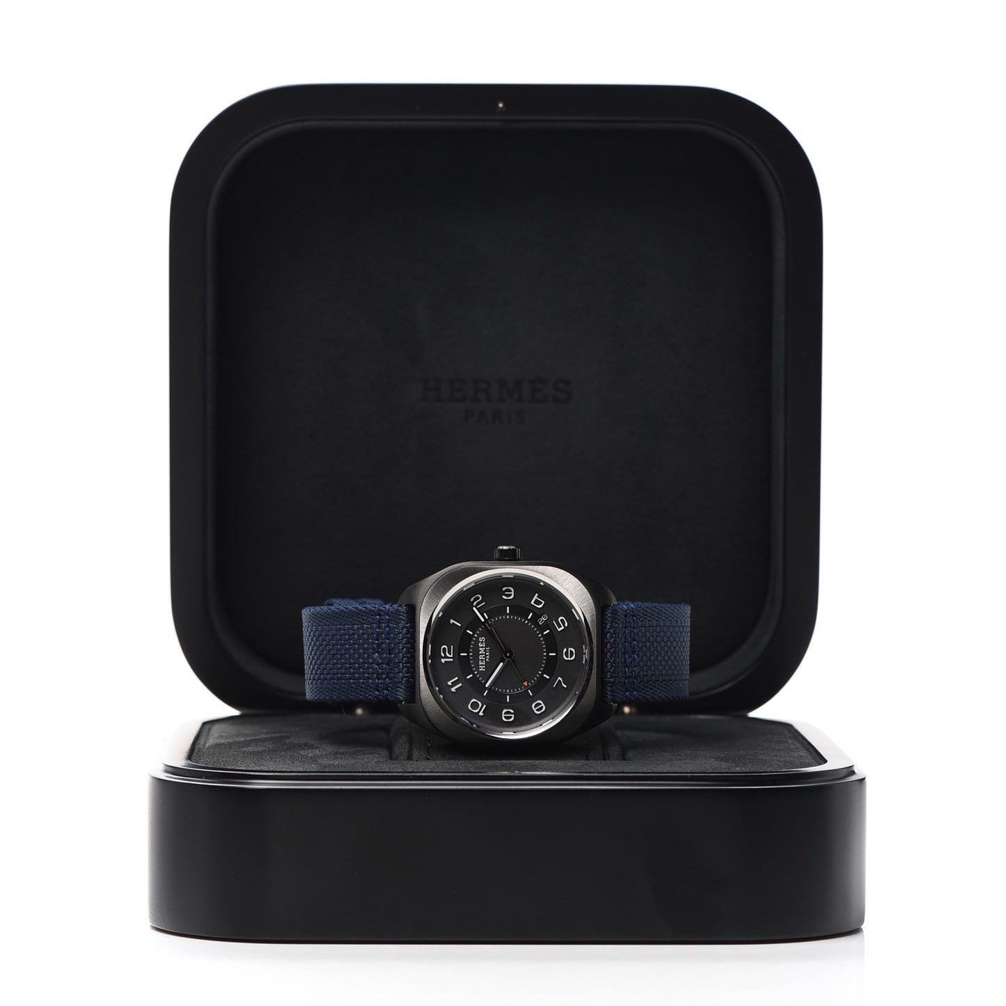 DLC Coated Titanium Nylon 39mm H08 Automatic Watch Bleu Abysse