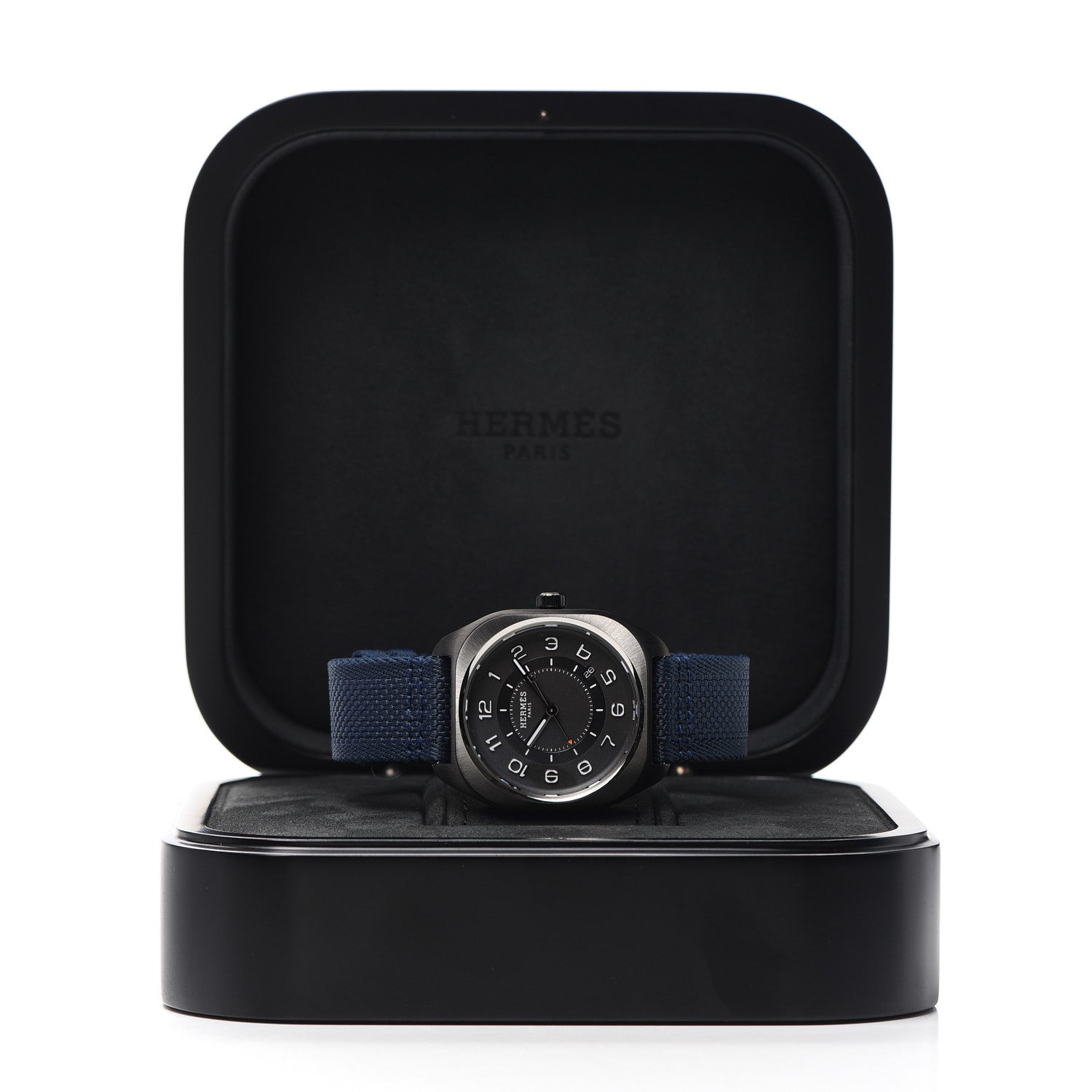 Hermes DLC Coated Titanium Nylon 39mm H08 Automatic Watch Bleu Abysse 6 of 6