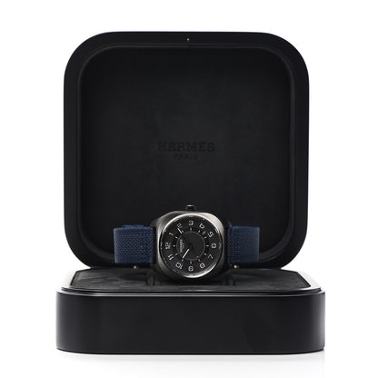 Hermes DLC Coated Titanium Nylon 39mm H08 Automatic Watch Bleu Abysse 6 of 6