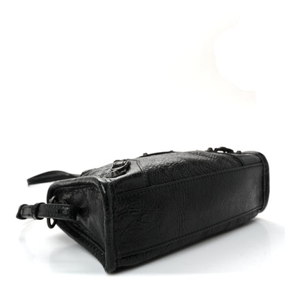 Balenciaga Agneau Arena Classic Hardware Nano Le City Black 4 of 10