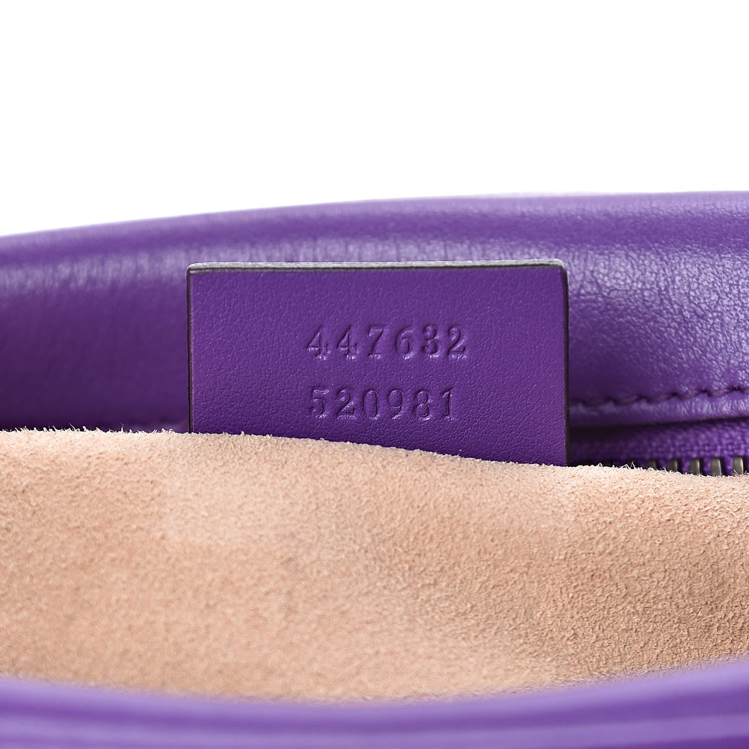 Gucci Calfskin Matelasse Small GG Marmont Chain Shoulder Bag Shine Purple 7 of 14
