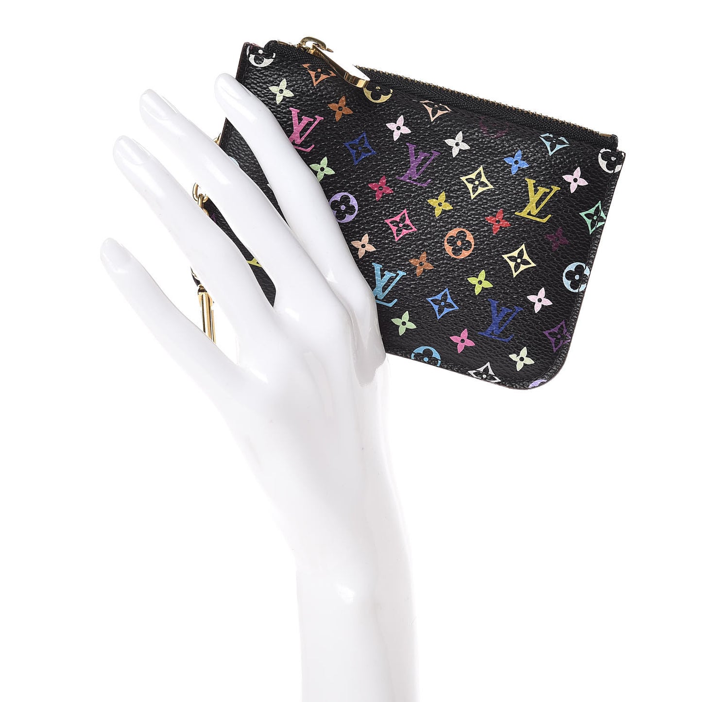Monogram Multicolor Key Pouch Black Grenade