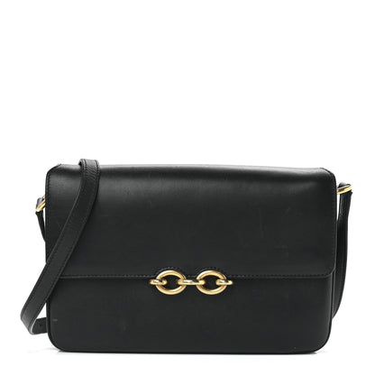 Saint Laurent Smooth Calfskin Le Maillon Satchel Black 1 of 15