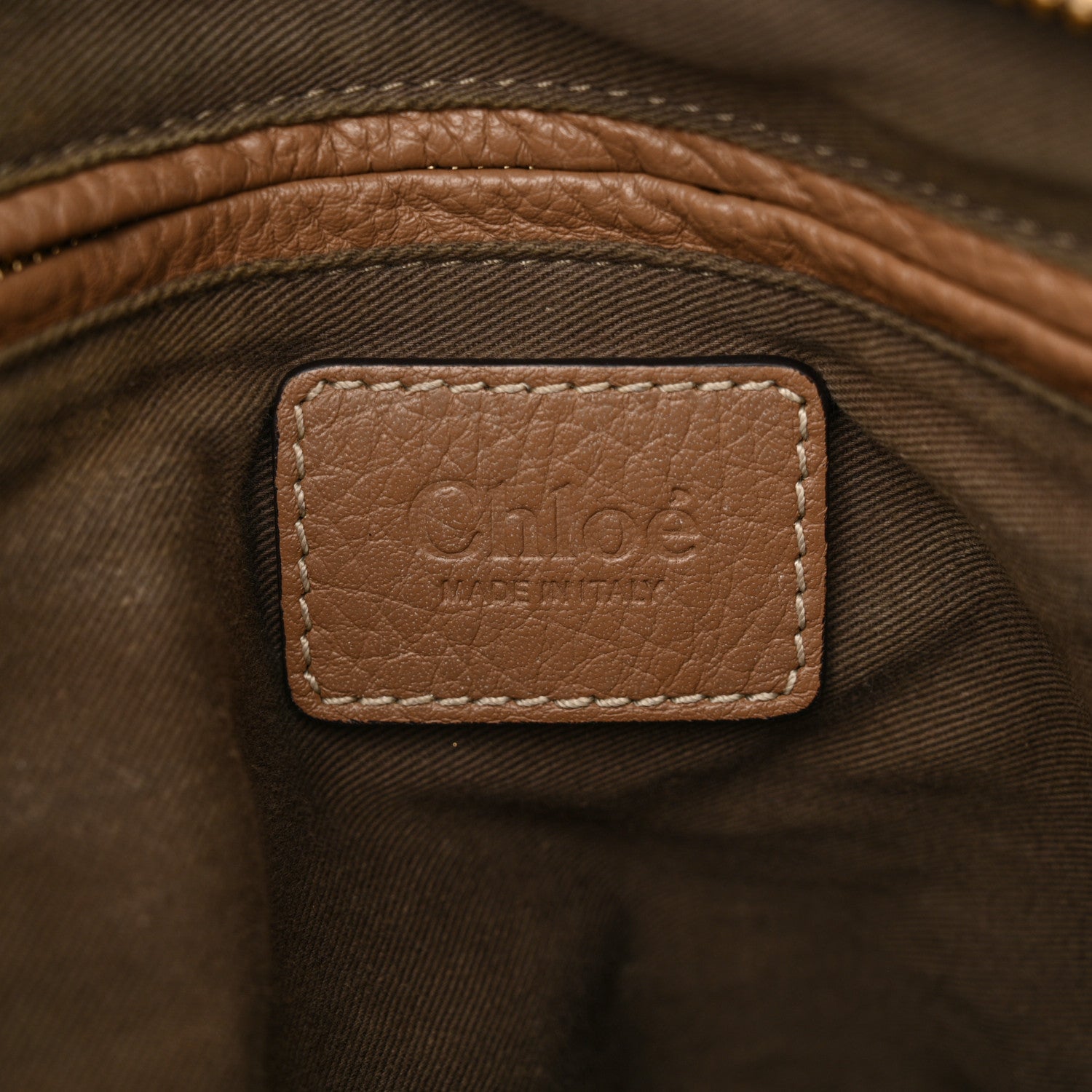 Chloe Calfskin Medium Marcie Satchel Desert Taupe 6 of 14