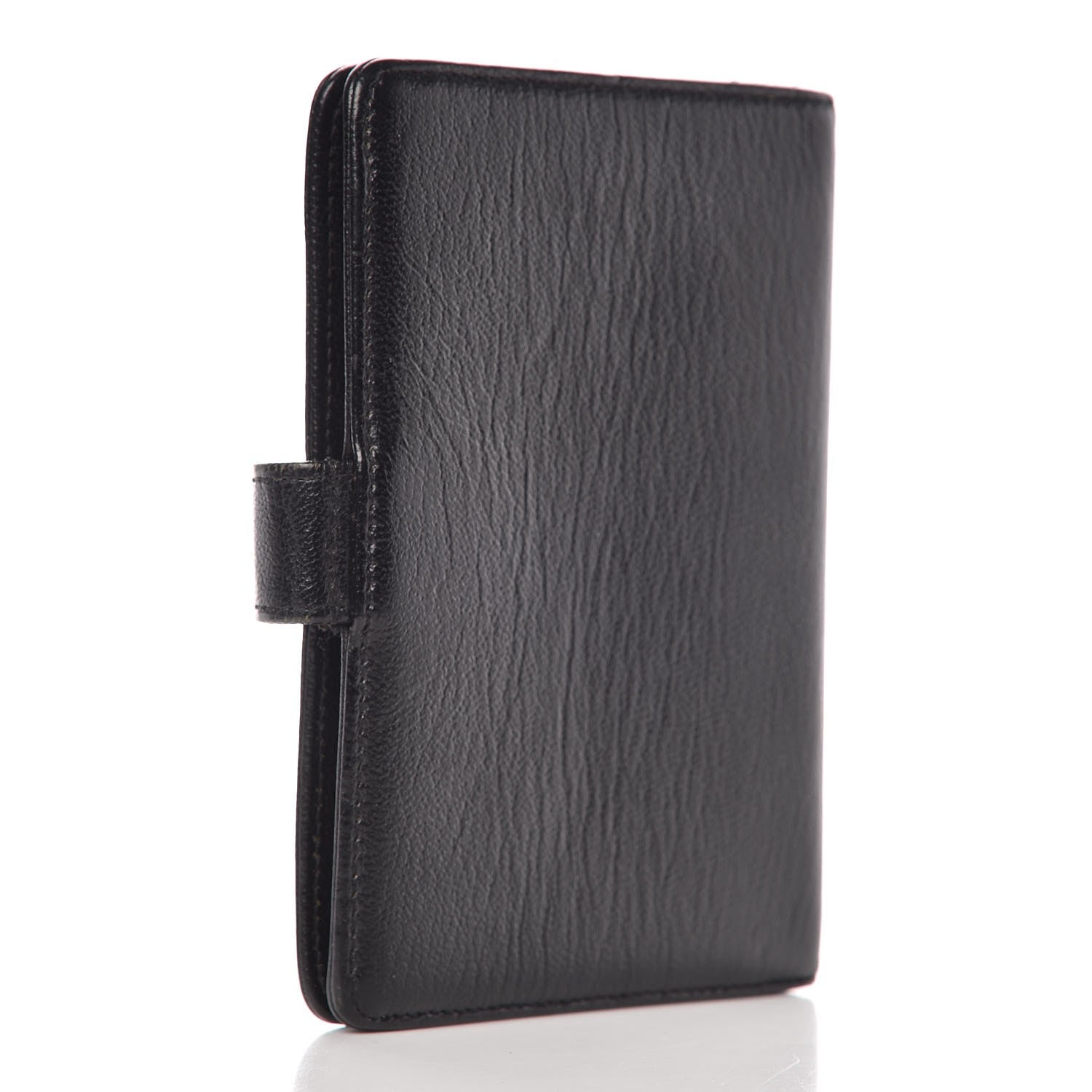 Chanel Goatskin Small Ring Agenda Planner Black 3 of 9
