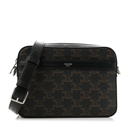 Celine Triomphe Canvas Small Messenger Bag Black 1 of 10