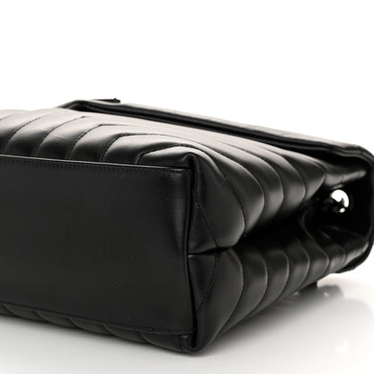 Saint Laurent Calfskin Y Quilted Monogram Monochrome Medium Loulou Chain Satchel Black 10 of 10