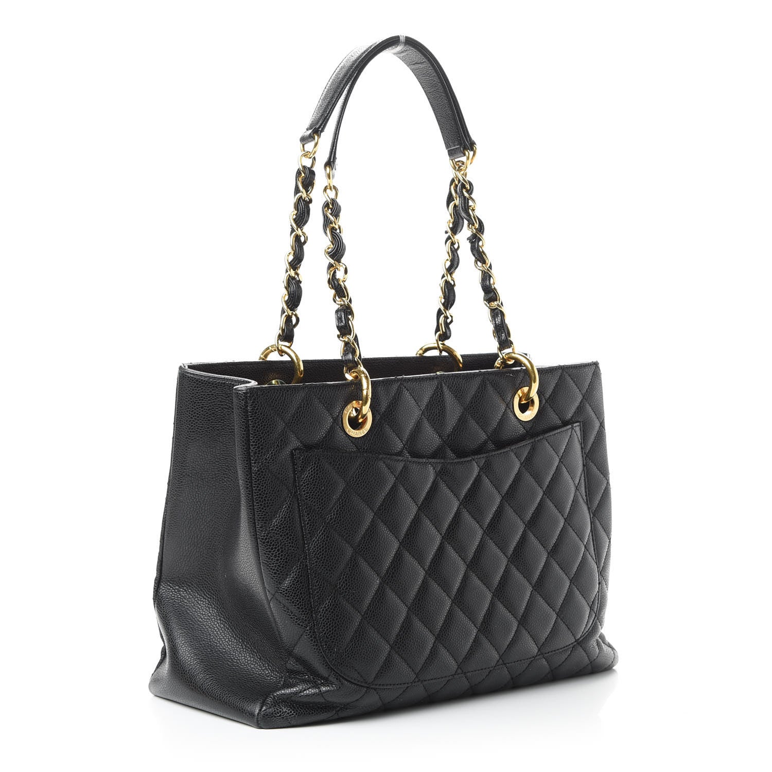 Chanel Caviar Quilted Grand Shopping Tote GST Black 3 of 9