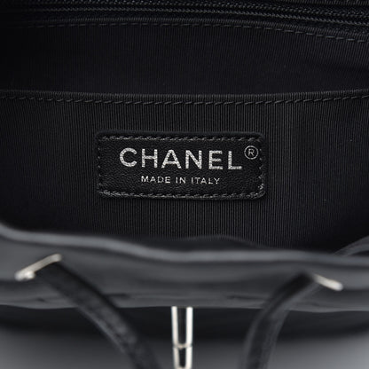 Chanel Calfskin Chevron Quilted Large Urban Spirit Backpack Black 6 of 9