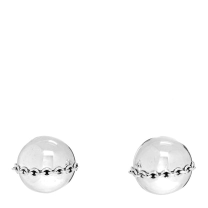 Tiffany Sterling Silver HardWear Bolt Ball Earrings 1 of 5