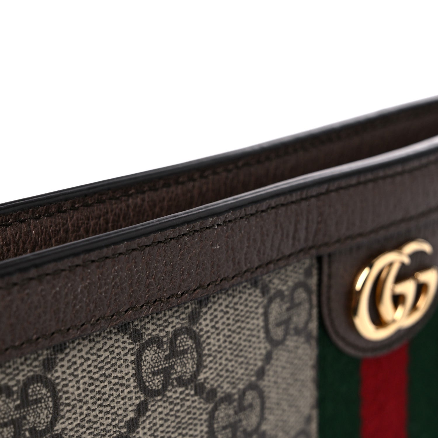 Gucci GG Supreme Monogram Web Ophidia Pouch Brown 16 of 16