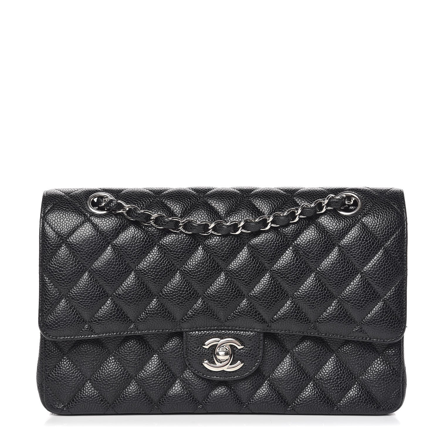 Chanel Caviar Quilted Medium Double Flap Black 1 of 10