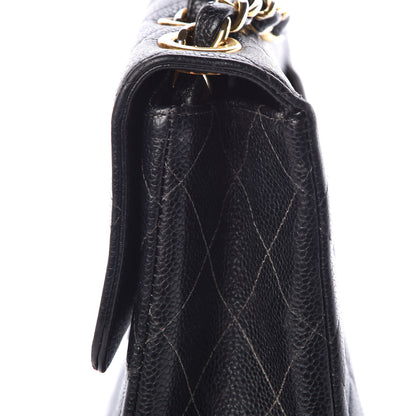 Chanel Caviar Quilted Jumbo Single Flap Black 10 of 20