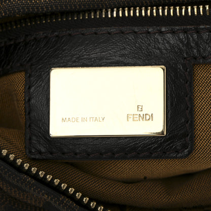 Fendi Zucca Cuoio Lucido Chef Hobo Tobacco Moro 6 of 10