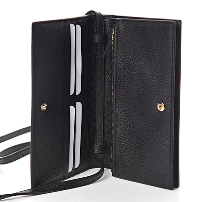 Gucci Dollar Calfskin Mini Swing Wallet Bag Black 5 of 8
