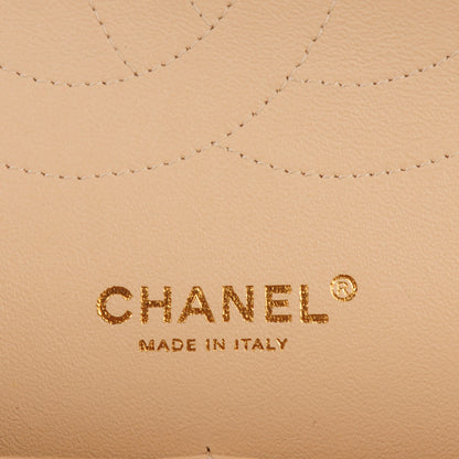Chanel Lambskin Quilted Jumbo Double Flap Beige 6 of 7