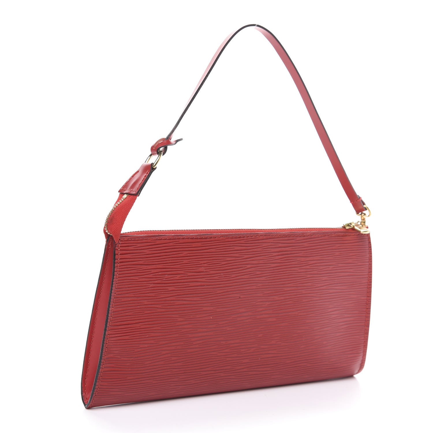 Louis Vuitton Epi Pochette Accessories 24 Castillan Red 2 of 9