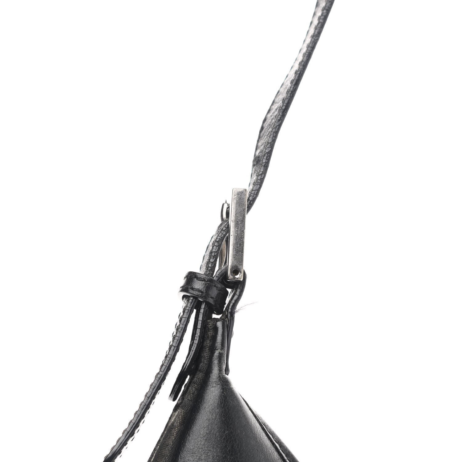 Fendi Zucchino Clip Hobo Black 13 of 13