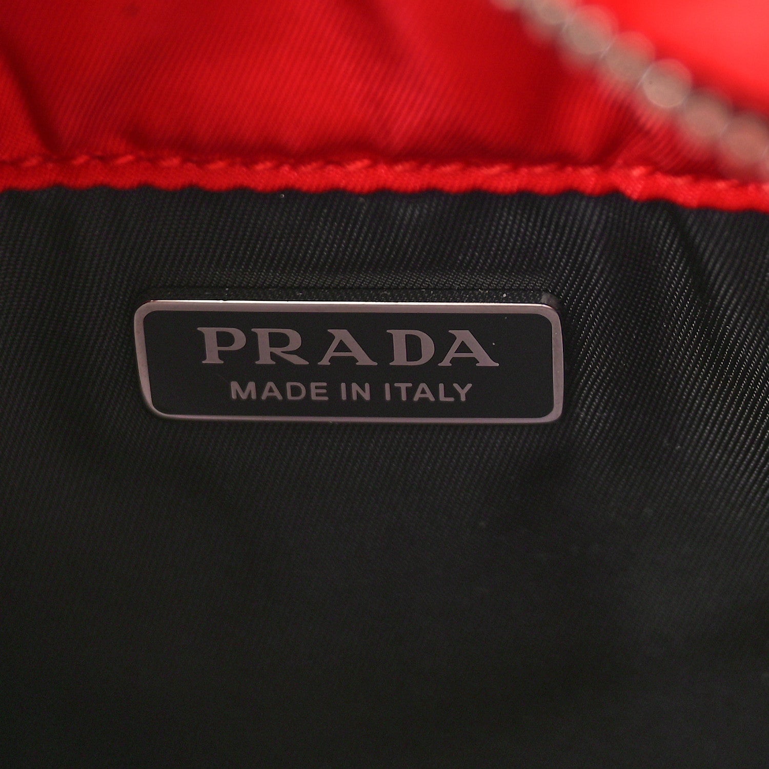 Prada Tessuto Nylon Pocket Small Cargo Tote Rosso Black 6 of 8
