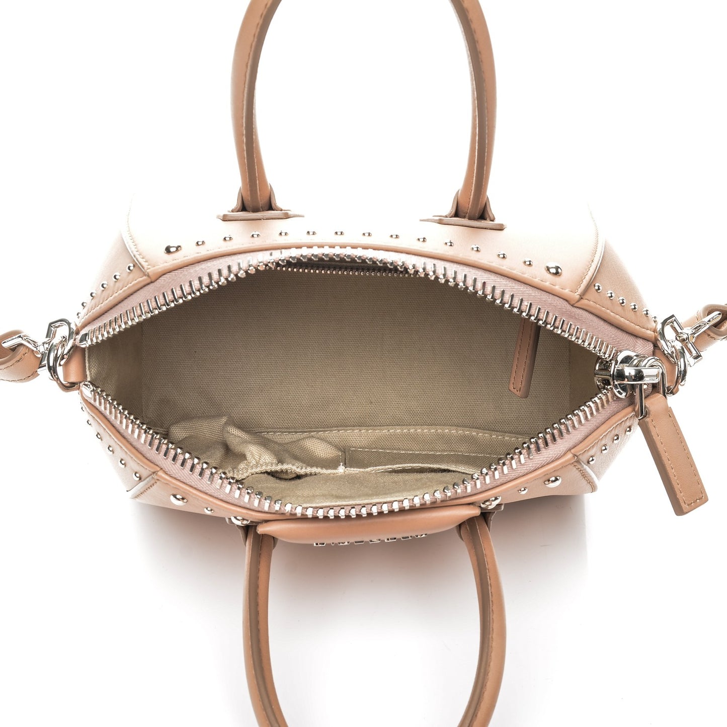 Smooth Calfskin Mini Studded Antigona Old Pink