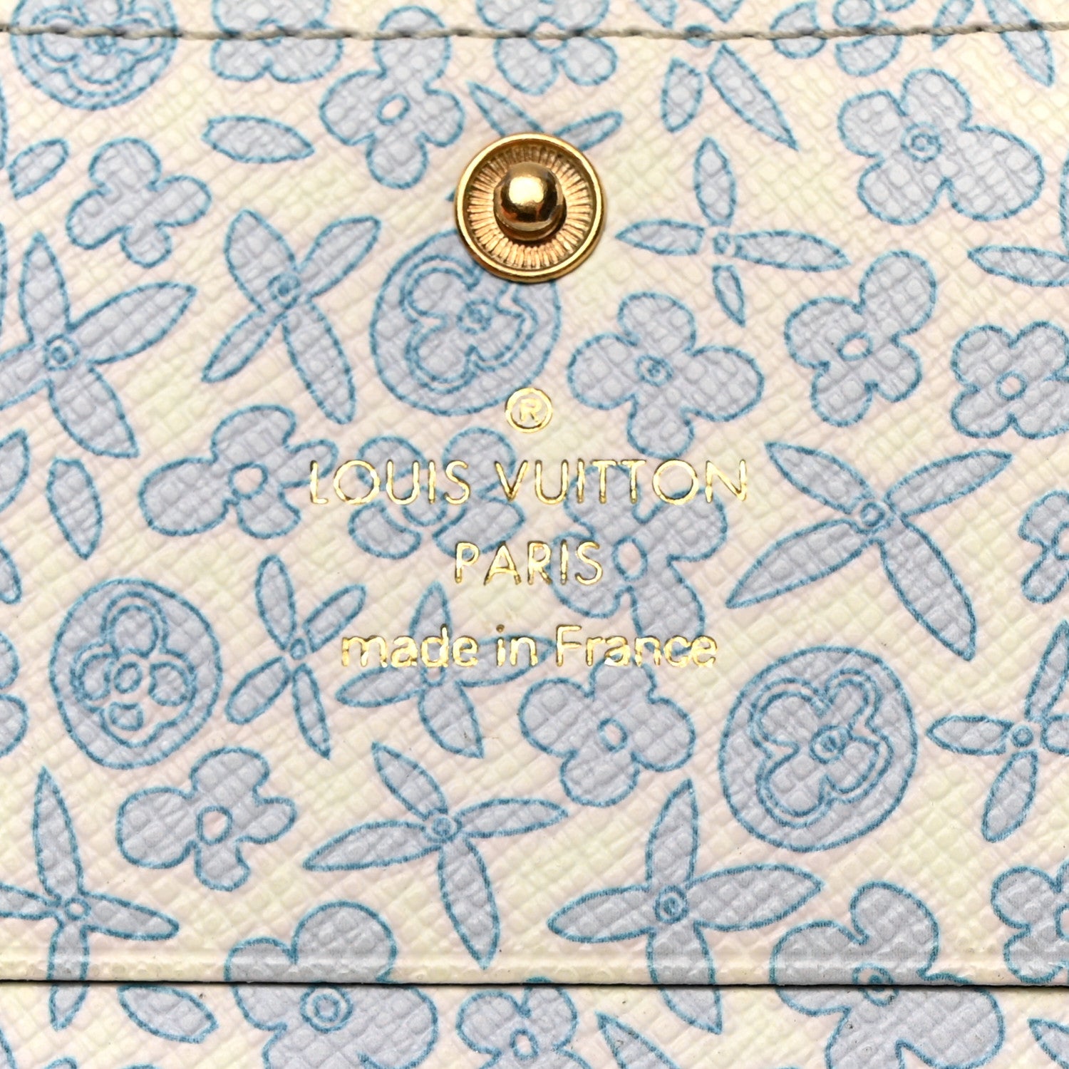 Louis Vuitton Monogram Fleuri Insolite PM Wallet Violet 6 of 9