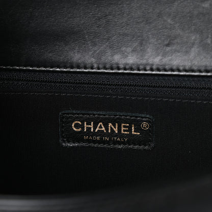 Chanel Lambskin Quilted Large Boy Flap Black 6 of 10