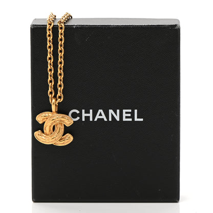 Chanel Quilted CC Chain Necklace Gold 7 of 7