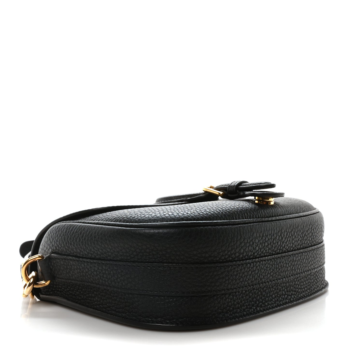 Grained Calfskin Medium Bobby Flap Black