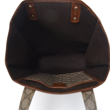 Gucci GG Plus Monogram Small Signature Web Loop Vertical Tote Light Brown 5 of 16