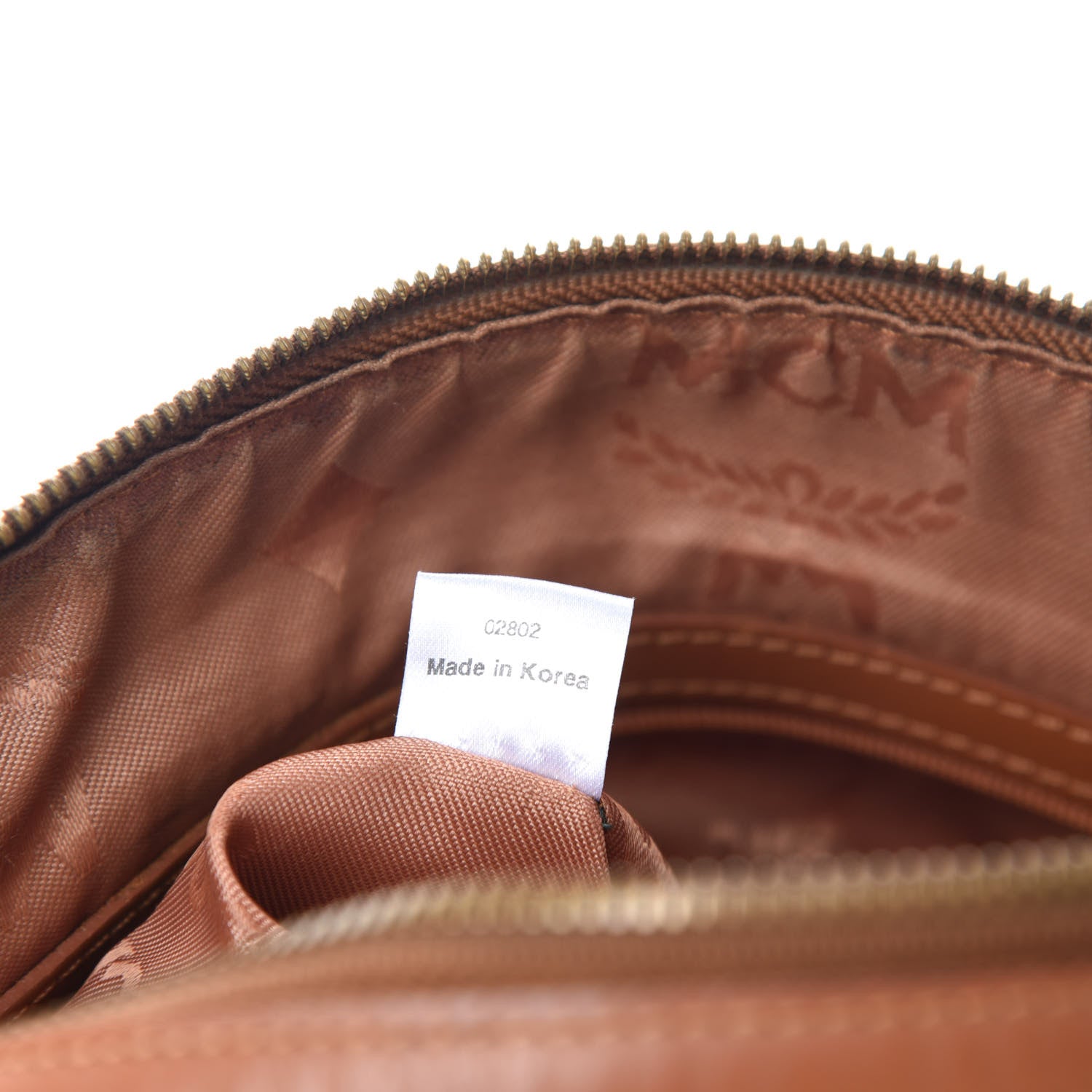 MCM Visetos Small Boston Bag Cognac 9 of 11