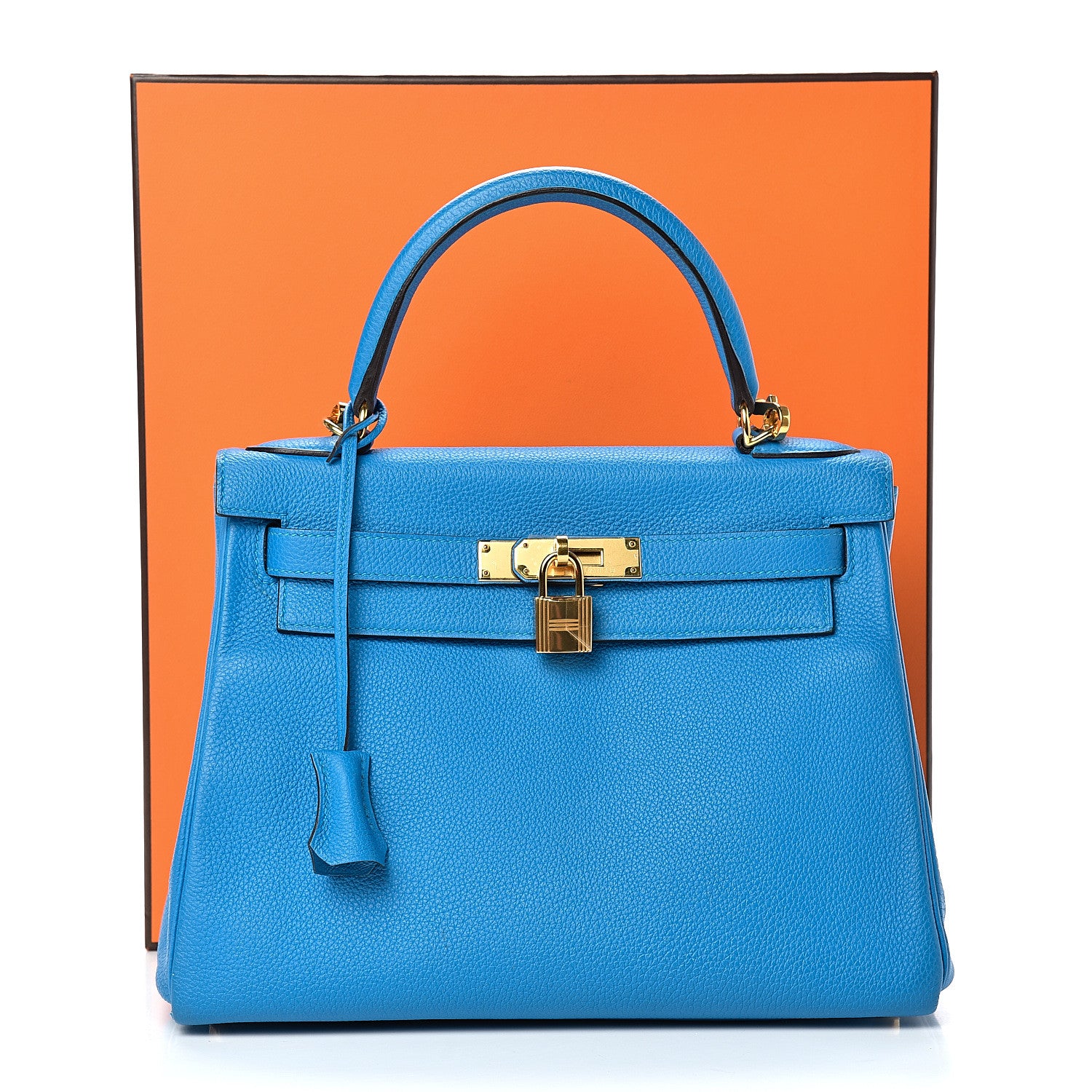 Hermes Togo Kelly Retourne 28 Bleu Zanzibar 12 of 12