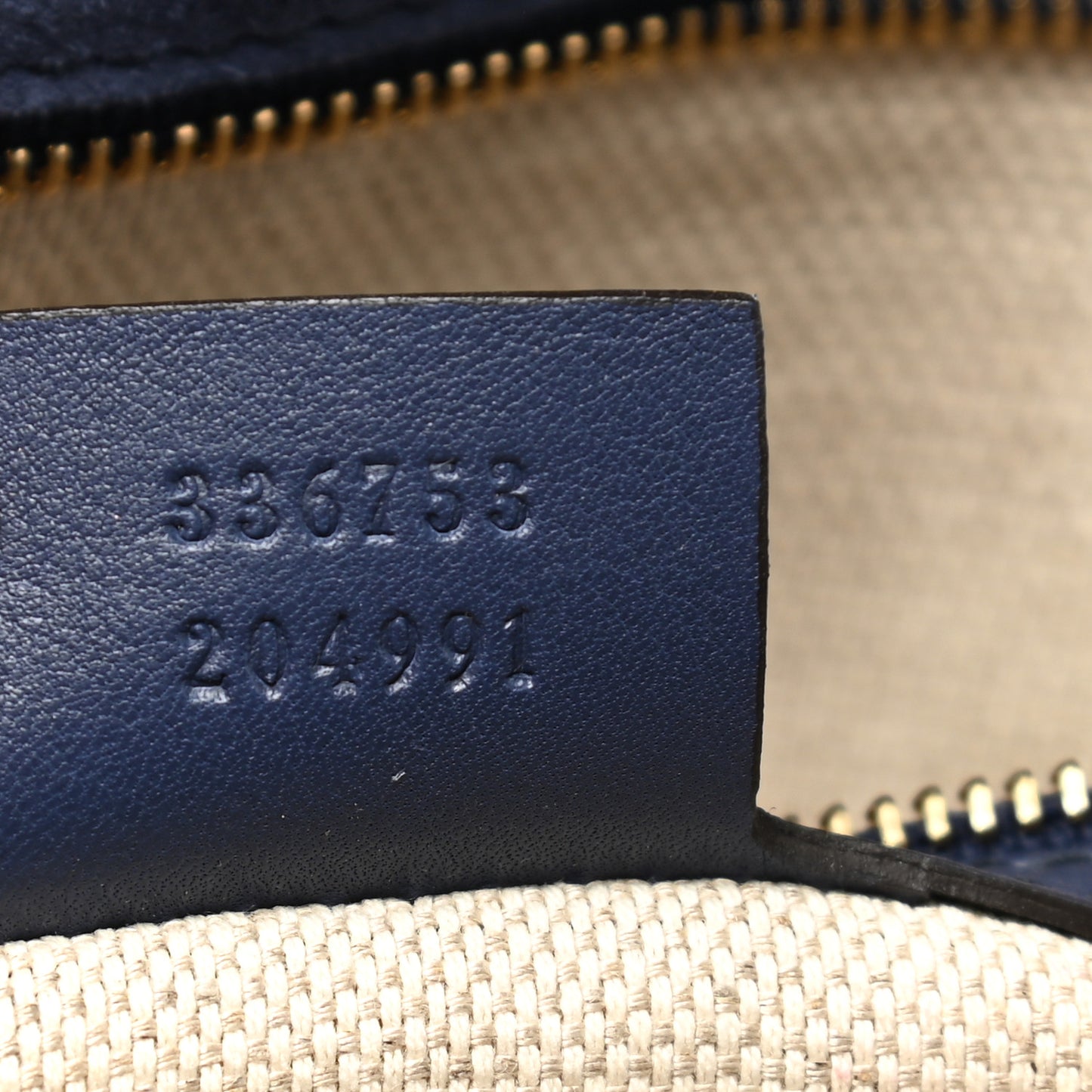 Soft Patent Medium Soho Clutch Uniform Blue