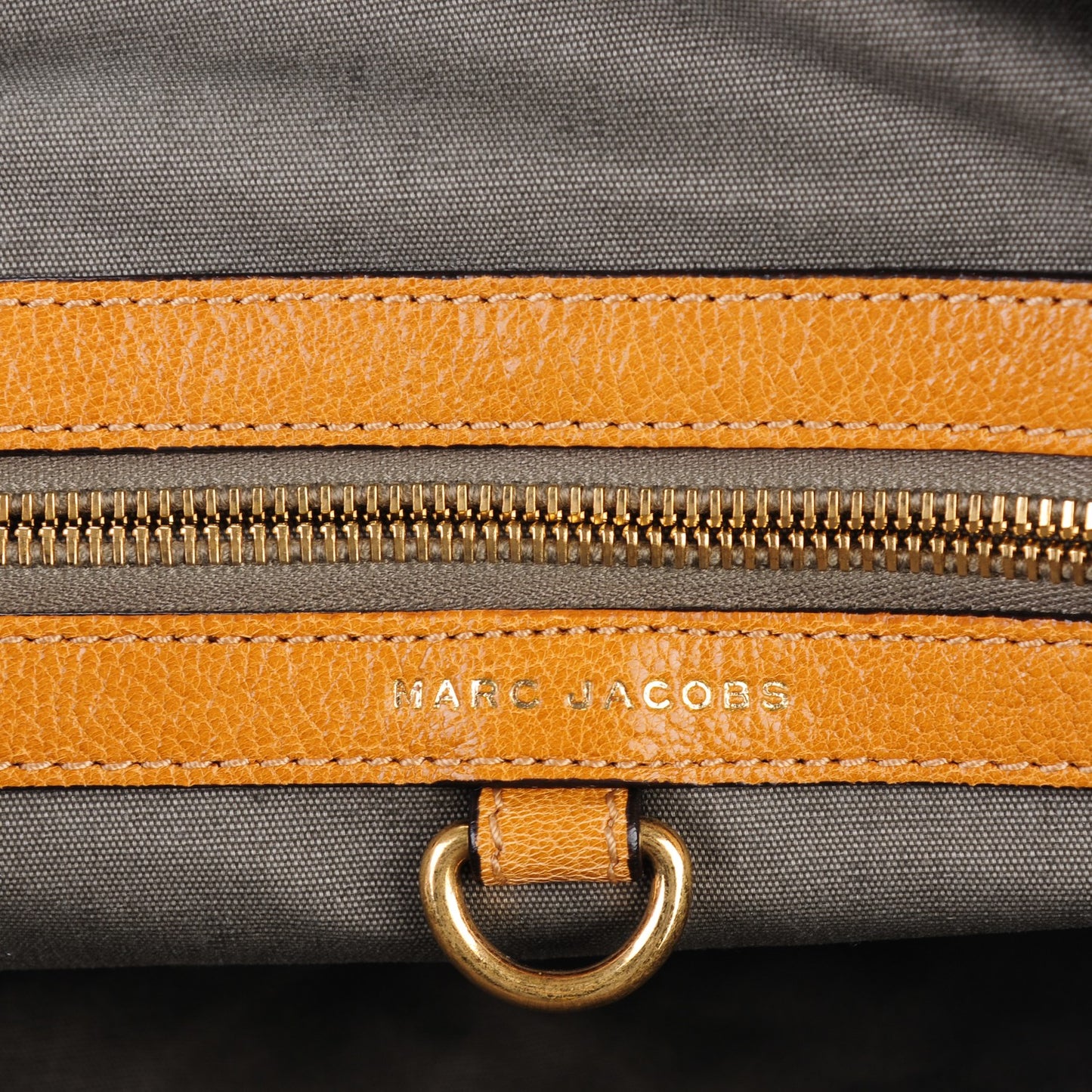 Lacquered Goatskin Quilted Karlie Satchel Camel