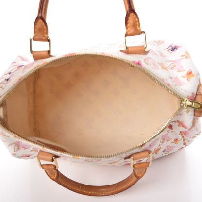 Louis Vuitton Watercolor Aquarelle Speedy 30 White 5 of 21