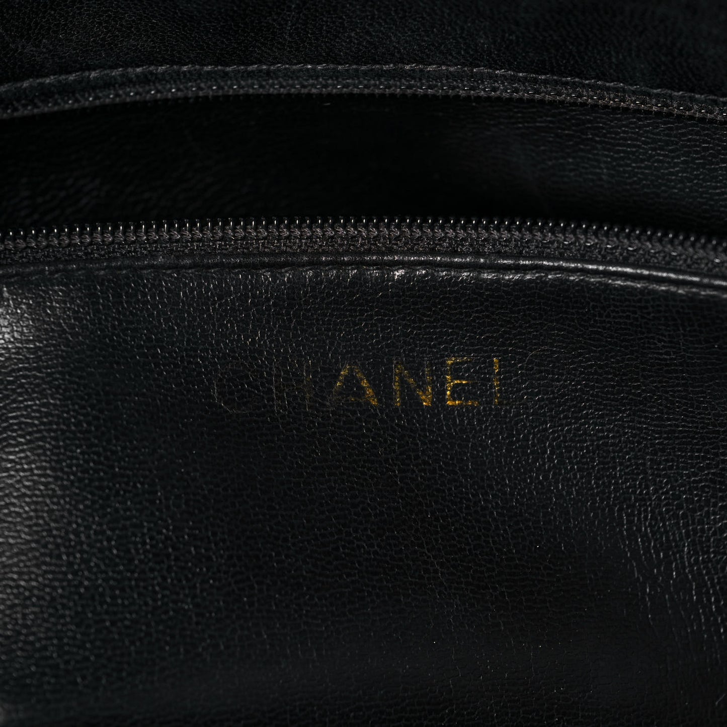 Lambskin Quilted Shopping Tote Black
