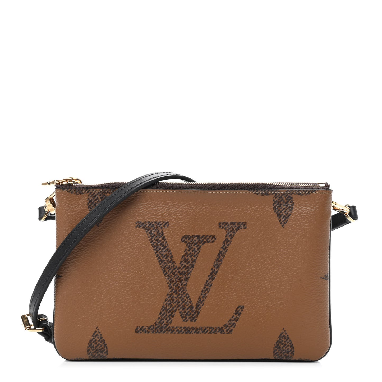 Reverse Monogram Giant Double Zip Pochette