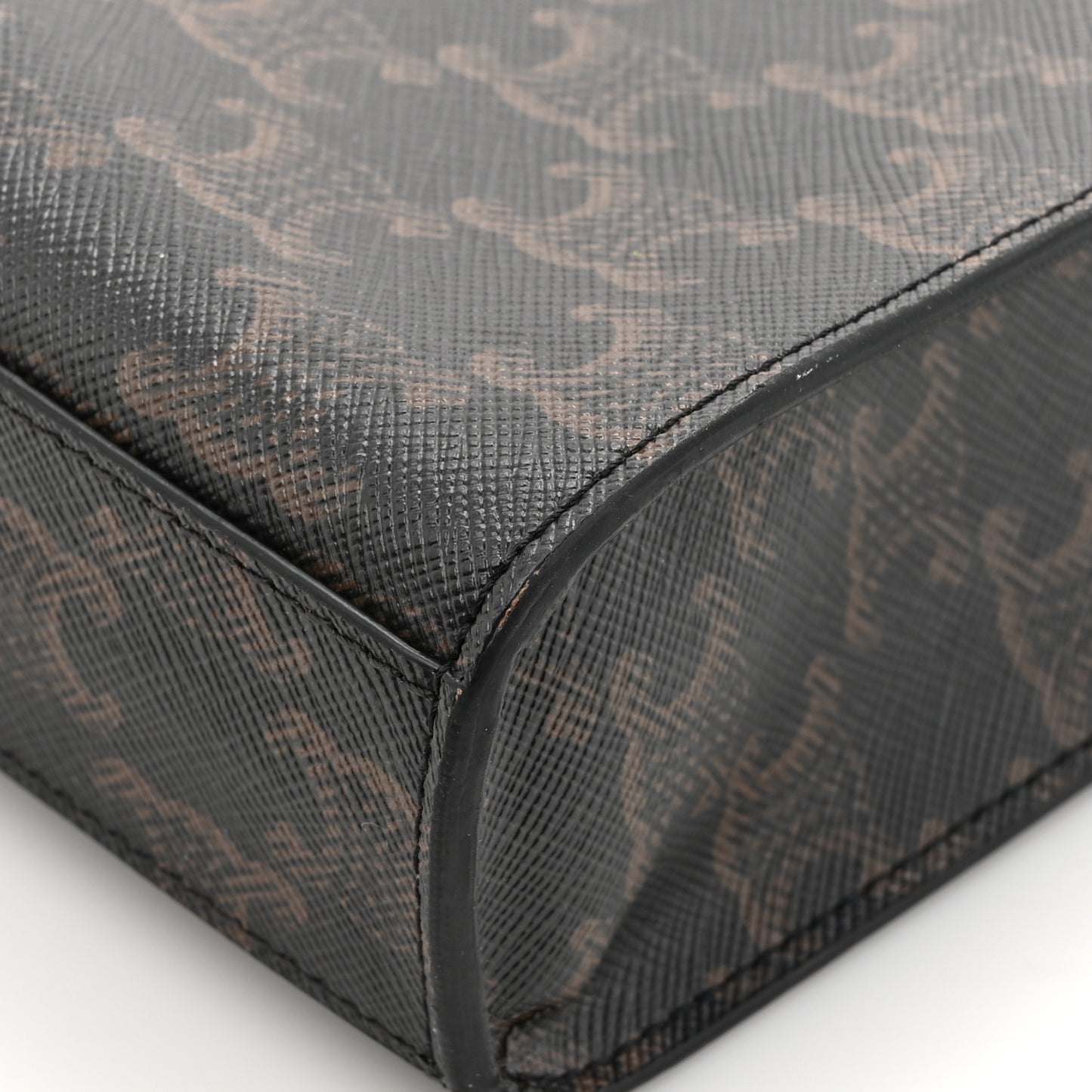 Triomphe Canvas Calfskin Mini Vertical Cabas Tan