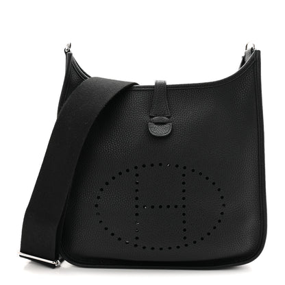 Hermes Taurillon Clemence Evelyne III PM Black 1 of 10