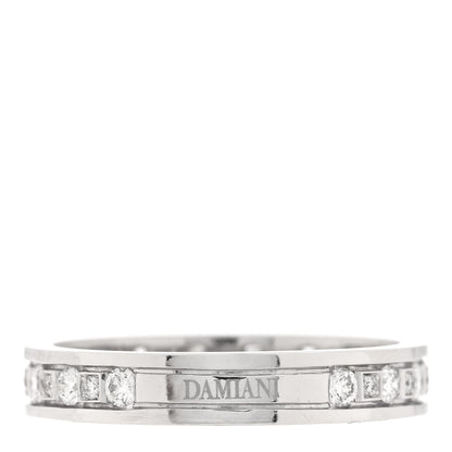 Damiani 18K White Gold Diamond Belle Epoque Band Ring 53 6.25 3 of 4