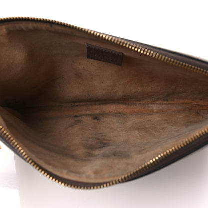 Gucci GG Supreme Monogram Large Ophidia Pouch Clutch Brown 4 of 8