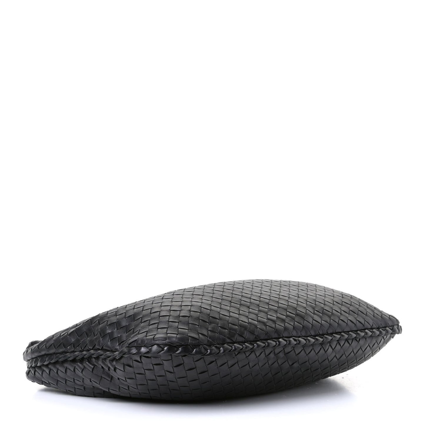 Nappa Intrecciato Small Veneta Hobo Black