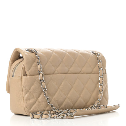 Chanel Caviar Quilted Medium Easy Flap Beige 3 of 11