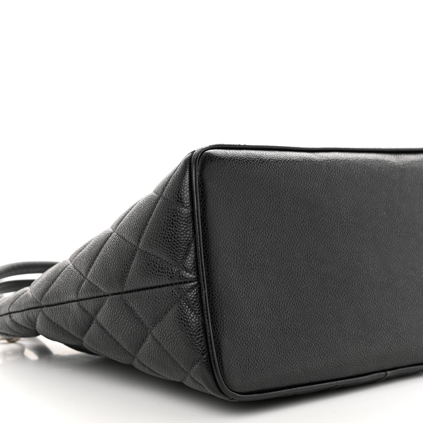 Caviar Quilted Medallion Tote Black
