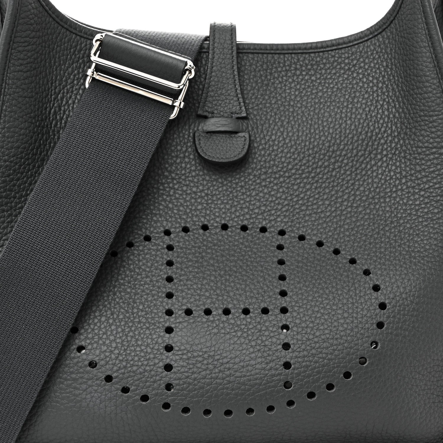 Hermes Taurillon Clemence Evelyne III PM Gris Misty 8 of 11