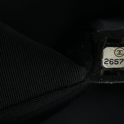 Chanel Metallic Crumpled Goatskin Medium Boy Flap Black Gold 6 of 10