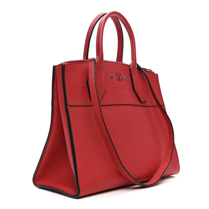 Louis Vuitton Taurillon City Steamer MM Rubis 3 of 12